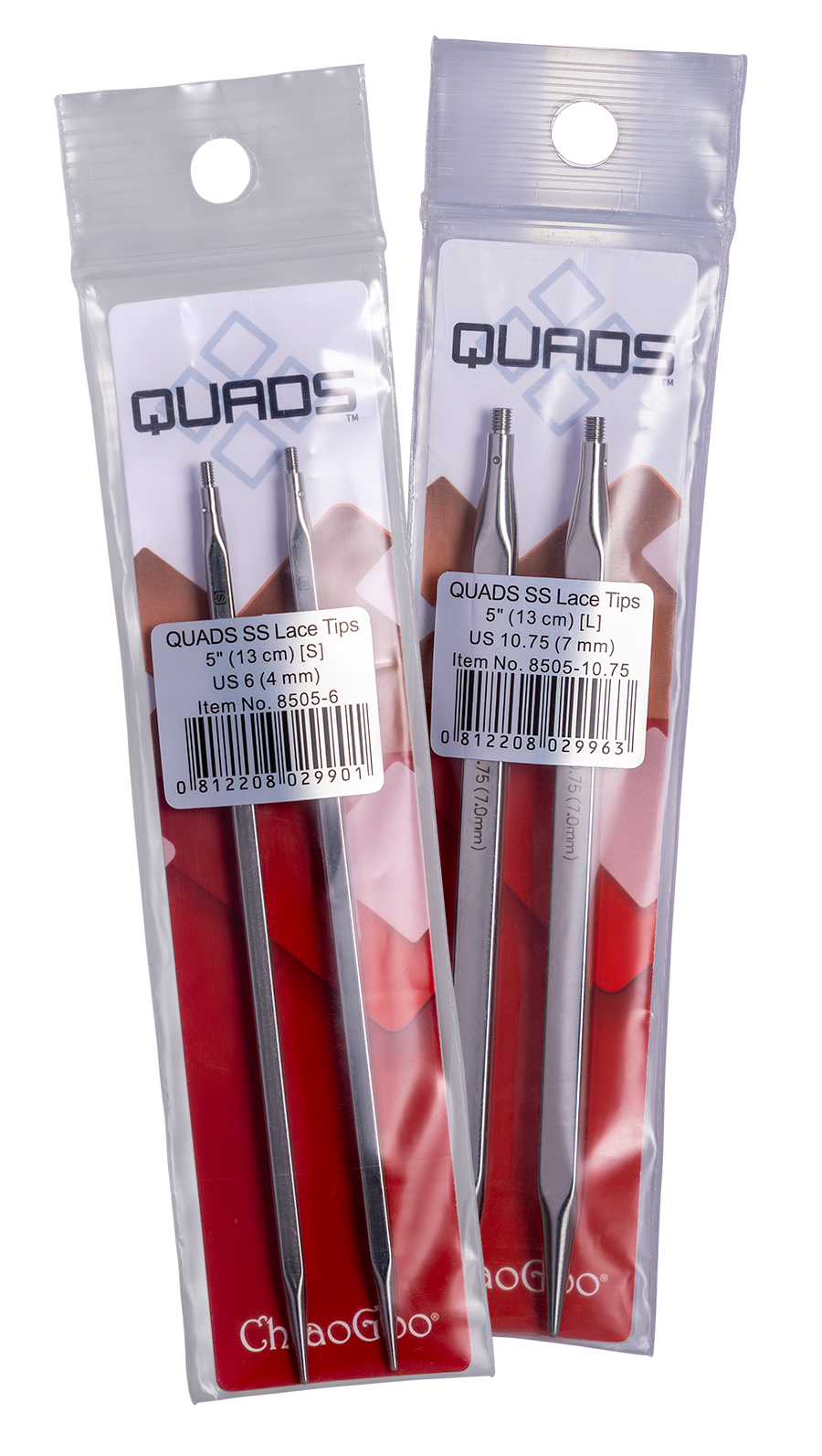 羅針盤　４枚セット ChiaoGoo TWIST Red Lace Interchangeable Needle Sets – Fuzzy Goat